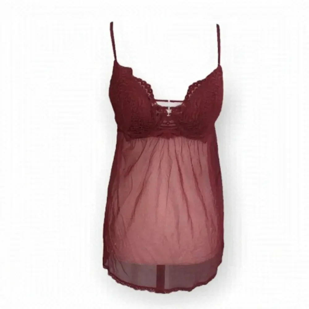๐
บla SENZA Red Lace Sleep Babydoll Push Up bra dress size Large - Picture 1 of 9